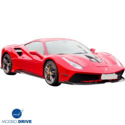 ModeloDrive Partial Carbon Fiber MDES Front Bumper w Splitter > Ferrari 488 GTB (F142M) 2016-2019 image - 7