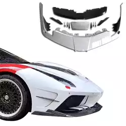 Partial Carbon Fiber MDES Front Bumper w Splitter > Ferrari 488 GTB (F142M) 2016-2019 image - 1