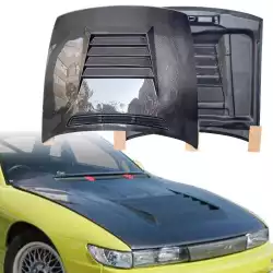 Carbon Fiber DMA D1 Hood > Nissan Silvia (S13) 1989-1994 image - 1