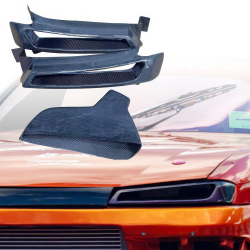 ModeloDrive Carbon Fiber ORI Headlight Housings 2pc > Nissan 240SX (S14) 1997-1998 image - 1