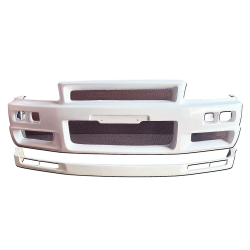 ModeloDrive FRP NISM S-Tune Z Integrated Front Bumper Lip Combo > Nissan Skyline (R34) GTT 1999-2004 > 2dr Coupe image - 1