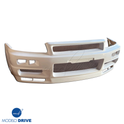 ModeloDrive FRP NISM S-Tune Z Integrated Front Bumper Lip Combo > Nissan Skyline (R34) GTT 1999-2004 > 2dr Coupe image - 2