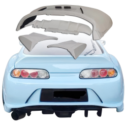 ModeloDrive FRP VAR Rear Bumper w Diffuser 4pc > Toyota Supra JZA80 1993-1998 image - 5