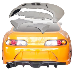ModeloDrive FRP VAR Rear Bumper w Diffuser 4pc > Toyota Supra JZA80 1993-1998 image - 1
