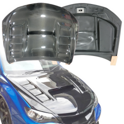ModeloDrive Carbon Fiber VAR V2 Hood > Subaru WRX (GE) 2008-2014 > 4dr Sedan image - 15