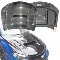 Carbon Fiber VAR V2 Hood > Subaru WRX (GE) 2008-2014 > 4dr Sedan image - 15
