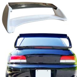 ModeloDrive Partial Carbon Fiber 22B Trunk Spoiler Wing Adjustable w LED > Subaru Impreza (GC8) 1993-2001 > 2/4dr image - 19