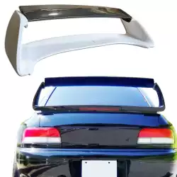 Partial Carbon Fiber 22B Trunk Spoiler Wing Adjustable w LED > Subaru Impreza (GC8) 1993-2001 > 2/4dr image - 19