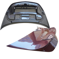 ModeloDrive Carbon Fiber BLK-GT CSL Duckbill Trunk > Mercedes-Benz SLS AMG (R197) 2011-2014 image - 1