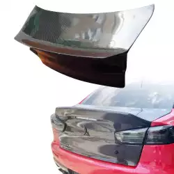 Carbon Fiber CSL Duckbill Trunk > Mitsubishi Evolution EVO10 EVOX 2008-2017> 4dr image - 6