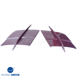 ModeloDrive Carbon Fiber BLK-GT Hood Accents > Mercedes-Benz SLS AMG (R197) 2011-2014 image - 3