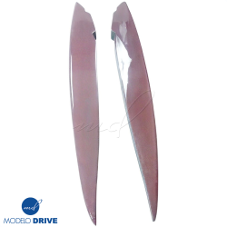 ModeloDrive Carbon Fiber BLK-GT Wide Body Front Bumper Canards > Mercedes-Benz SLS AMG (R197) 2011-2014 image - 2