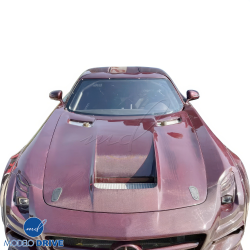 ModeloDrive Carbon Fiber BLK-GT Hood > Mercedes-Benz SLS AMG (R197) 2011-2014 image - 15