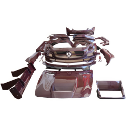 ModeloDrive Carbon Fiber BLK-GT Wide Body Kit w Wing > Mercedes-Benz SLS AMG (R197) 2011-2014 image - 1