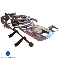 ModeloDrive Carbon Fiber BLK-GT Wide Body Kit w Wing > Mercedes-Benz SLS AMG (R197) 2011-2014 image - 2