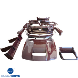 ModeloDrive Carbon Fiber BLK-GT Wide Body Kit w Wing > Mercedes-Benz SLS AMG (R197) 2011-2014 image - 6