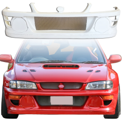 ModeloDrive FRP LS WRC 98 Front Bumper w Caps 3pc > Subaru Impreza (GC8) 1993-2001 > 2/4dr image - 1