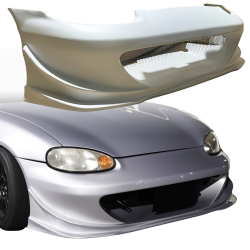 ModeloDrive FRP GVAR Front Bumper > Mazda Miata MX-5 (NB1) 1998-2000 image - 1