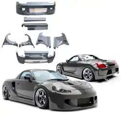 Carbon Fiber APBR Wide Body Kit > Toyota MRS MR2 Spyder 2000-2005 image - 4