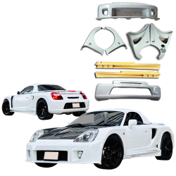 ModeloDrive FRP MCRA v1-Louver Wide Body Kit 8pc > Toyota MRS MR2 Spyder 2000-2005 image - 4