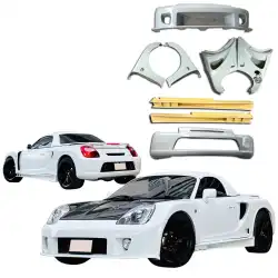 FRP MCRA v1-Louver Wide Body Kit 8pc > Toyota MRS MR2 Spyder 2000-2005 image - 4