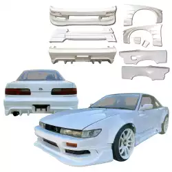 FRP ORI RACE 75mm Wide Body Kit 8pc > Nissan Silvia (S13) 1989-1994 > 2dr Coupe image - 2