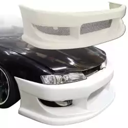 FRP WOR9 v2 Front Bumper > Nissan 240SX (S14) 1997-1998 image - 1