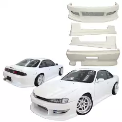 FRP WOR9 v2 Body Kit 4pc > Nissan 240SX (S14) 1997-1998 image - 4