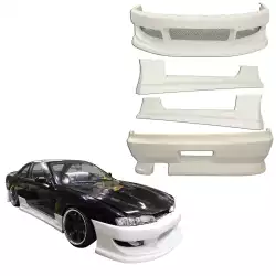 FRP WOR9 v2 Body Kit 4pc > Nissan 240SX (S14) 1997-1998 image - 1
