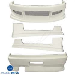 ModeloDrive FRP WOR9 v2 Body Kit 4pc > Nissan 240SX (S14) 1997-1998 image - 3