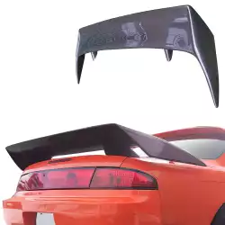 Carbon Fiber 3POW Spoiler Wing > Nissan 240SX (S14) 1995-1998 image - 1