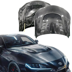 ModeloDrive Carbon Fiber VARI Hood > Toyota Supra (A90 A91) 2019-2024 image - 1