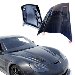 ModeloDrive Carbon Fiber JIN Hood > Chevrolet Corvette (C6) 2005-2013 image - 1