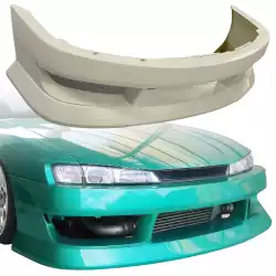 FRP BSPO Blister Wide Body Front Bumper > Nissan 240SX (S14) 1997-1998 image - 1