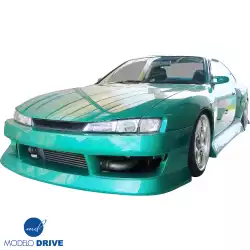 FRP BSPO Blister Wide Body Front Bumper > Nissan 240SX (S14) 1997-1998 image - 2