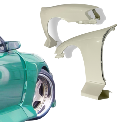 ModeloDrive FRP BSPO Blister Wide Body Fenders (front) > Nissan 240SX (S14) 1997-1998 image - 1