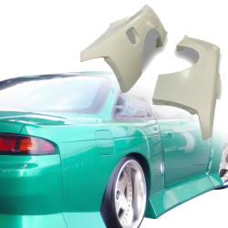 ModeloDrive FRP BSPO Blister Wide Body Fenders (rear) > Nissan 240SX (S14) 1997-1998 image - 1