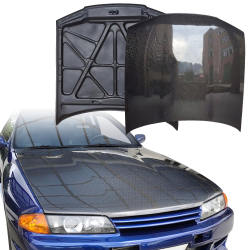 ModeloDrive Carbon Fiber OER GTR Hood > Nissan Skyline (R32) GTR 1990-1994 > 2dr Coupe image - 13