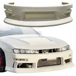 FRP MSPO Front Bumper > Nissan 240SX (S14) 1997-1998 image - 19