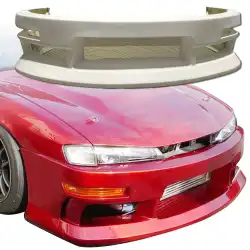 FRP MSPO Front Bumper > Nissan 240SX (S14) 1997-1998 image - 1