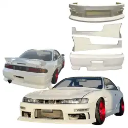 FRP MSPO Body Kit 4pc > Nissan 240SX (S14) 1997-1998 image - 4