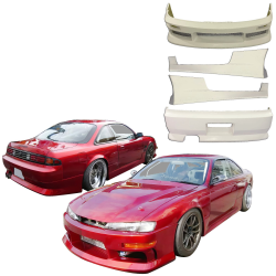 ModeloDrive FRP MSPO Body Kit 4pc > Nissan 240SX (S14) 1997-1998 image - 1