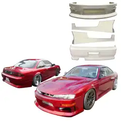FRP MSPO Body Kit 4pc > Nissan 240SX (S14) 1997-1998 image - 1