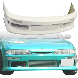 FRP MSPO Front Bumper > Nissan 240SX (S14) 1995-1996 image - 1