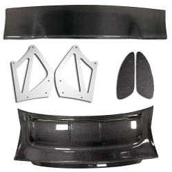ModeloDrive Carbon Fiber GT3 RS V2 Narrow Body Engine Lid Trunk w Wing > Porsche 911 (996) 1999-2004 image - 2