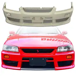 FRP ATIA Front Bumper > Nissan Skyline (R34) GTS 1999-2004 > 2/4dr image - 1