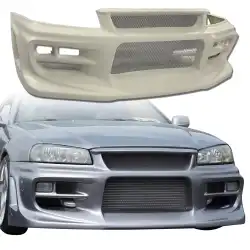 FRP JU Front Bumper > Nissan Skyline (R34) GTR 1999-2004 image - 15