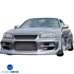ModeloDrive FRP JU Front Bumper > Nissan Skyline (R34) GTR 1999-2004 image - 5