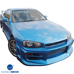 ModeloDrive FRP JU Front Bumper > Nissan Skyline (R34) GTR 1999-2004 image - 2