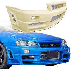ModeloDrive FRP NISM Z-Tune Front Bumper > Nissan Skyline (R34) GTR 1999-2004 > 2dr Coupe image - 1